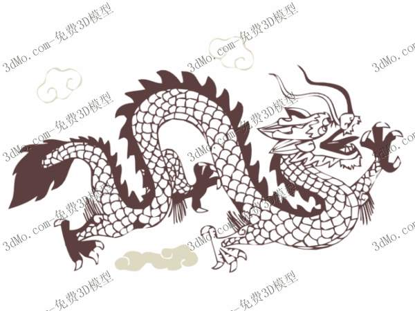 Chinese dragon pattern wallpaper