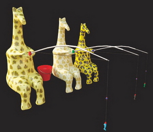 3D Model of giraffe fishing