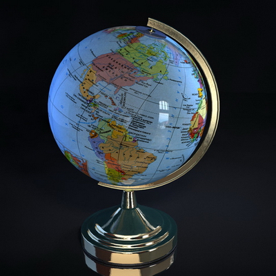 Globe Model (with map)