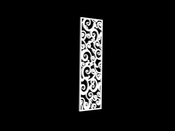 3D Model of Chinese carved hollow partition 2-5, paragraph