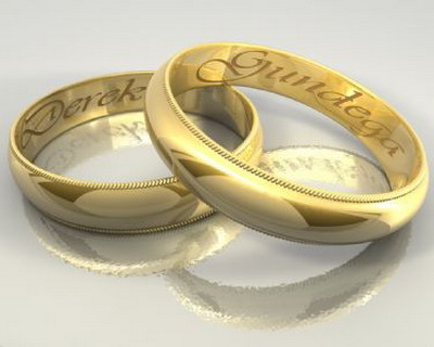 Accessory Model Couple Rings 3Ds Max Model