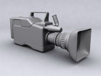 Professional Video Camera 3DsMax Model