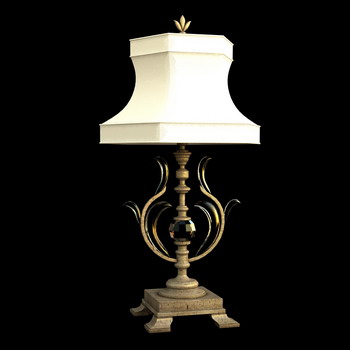 European table lamp 3D model