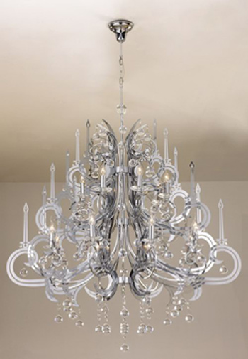 European-style cake layer crystal chandelier