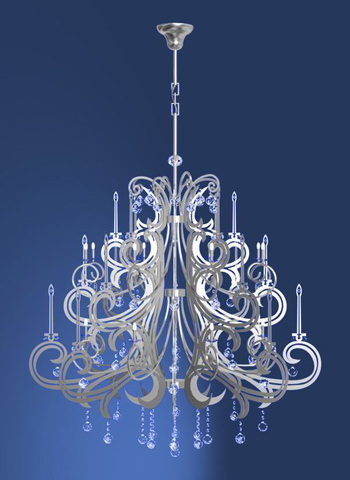 Modern European crystal relief chandeliers