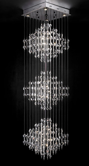 European ultra-modern crystal chandelier 3D model
