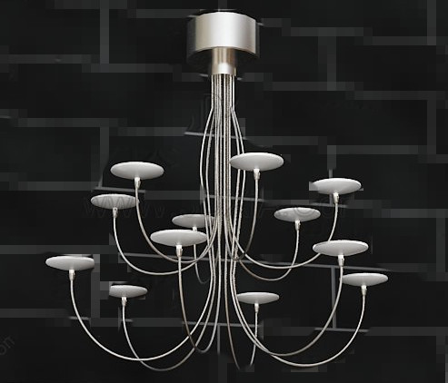 Metal candlesticks pendant lamp