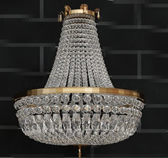 Gorgeous clear crystal pendant lamp