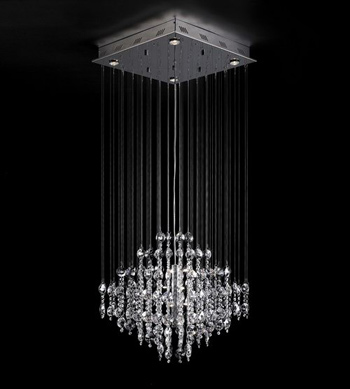 European style line curtain crystal chandelier