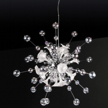 3D model of radial crystal chandelier