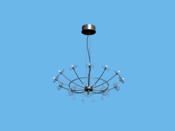 Modern simple iron basket chandelier