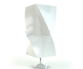 Gypsum abstract rectangular lamp