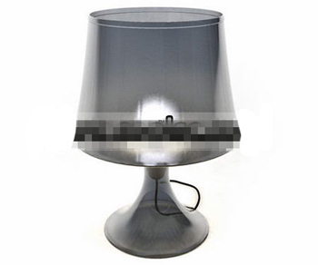 Transparent glass table lamp