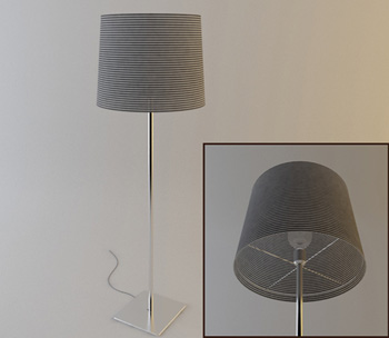 Metal lamp post floor lamp model