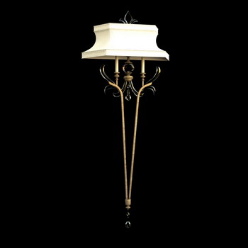 European classical wall lamp 3D model