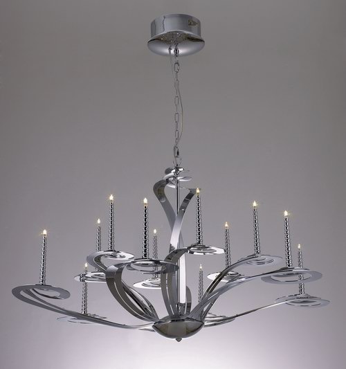European classical 3D models of large iron chandelier