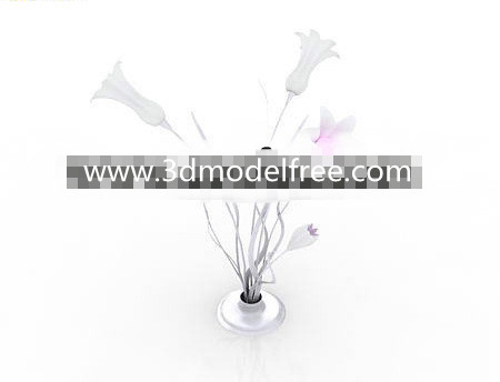 Opening flowers shaped lamp