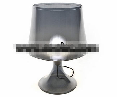 Transparent glass table lamp