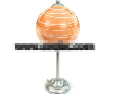 Orange lollipop shape lamp