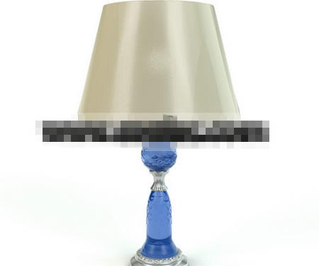 Blue Crystal Column lamp