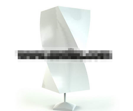 Gypsum abstract rectangular table lamp