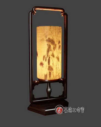 Chinese-style wooden lamp-5