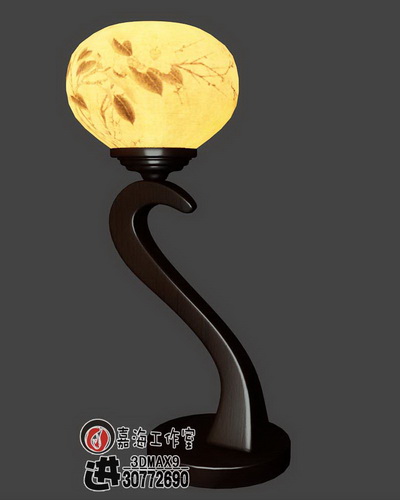 Chinese-style wooden lamp-4