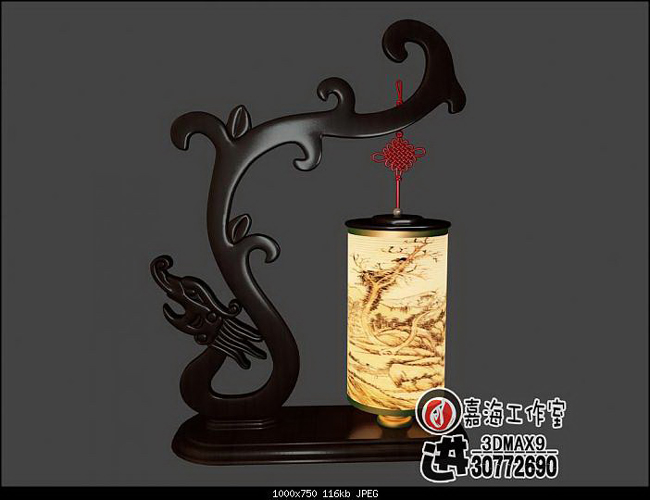 Chinese style desk lamp - tenglong 3D models
