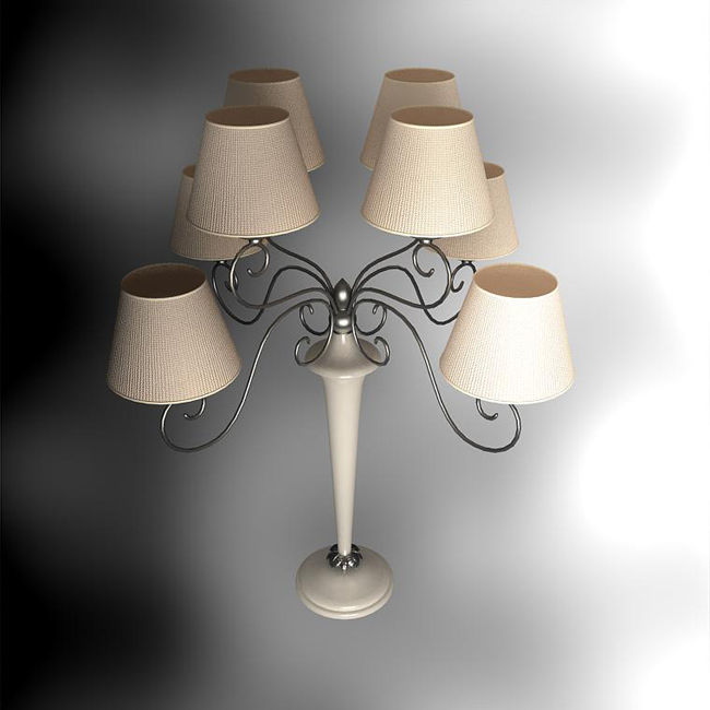 European rural style more cap lamp 3D models