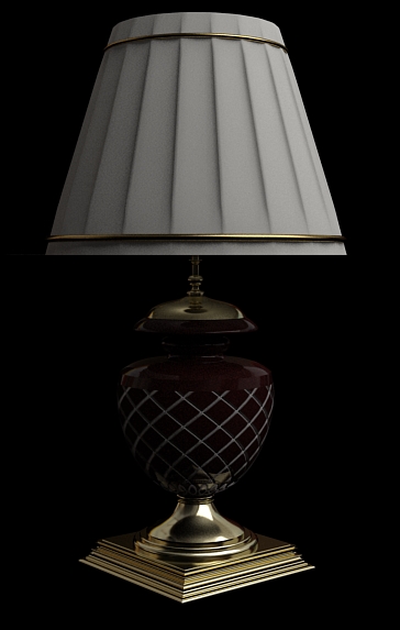 European ceramics lamp 3D models (including material)