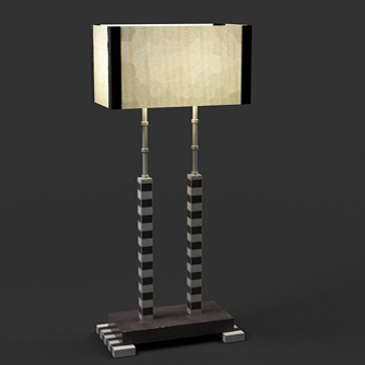 Single European Art Table Lamp