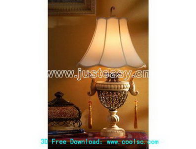 Soft table lamp 3D Model of Classical