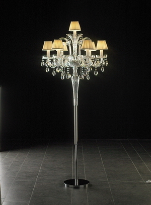 Crystal floor lamp 3D Model 02