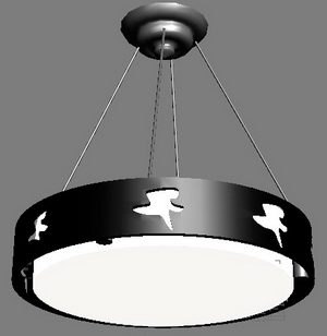 3D model of a modern chandelier 2