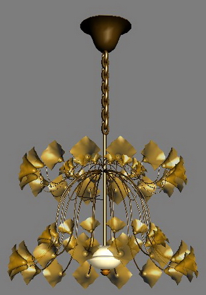European-style petal lamp Model 4