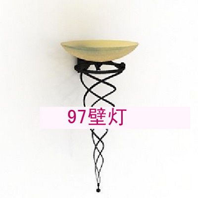 Wall Lamp Model: Torch Shaped Wrounght Iron Wall Lamp