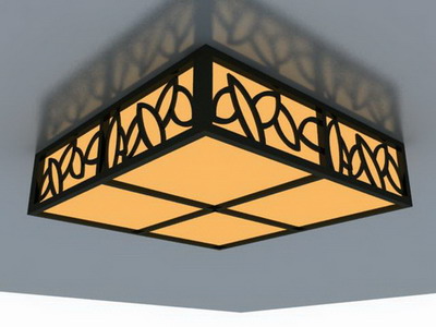 Ceiling Lamp Model: Classical Cuboid Ceiling Lamp