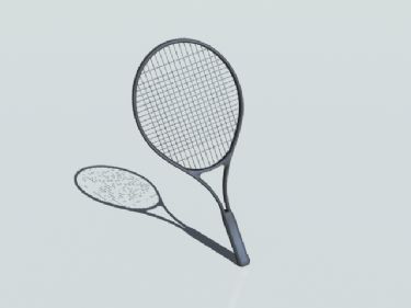 3D Model of badminton racket