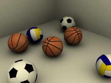 Basketball, soccer, volleyball 3D Models