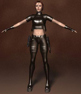 Human 3d Model: Female Special Police 3Ds Max Model