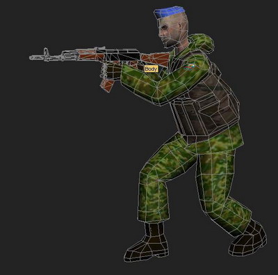 3Ds Max Model: PC Game Soldier Model