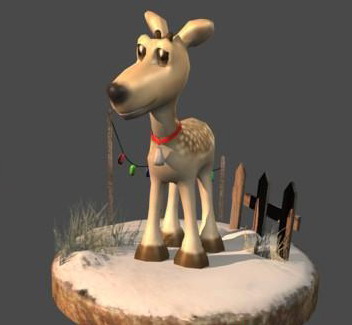Reindeer 3D models, c4d formats