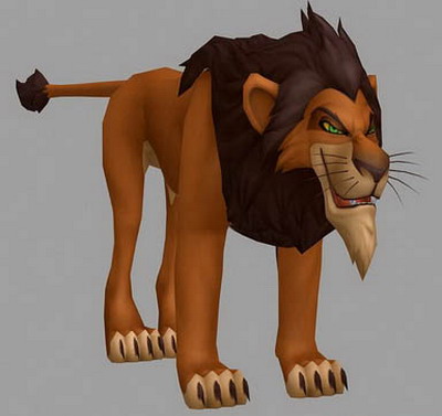 Animal 3D Max Model: Scar, Role of The Lion King