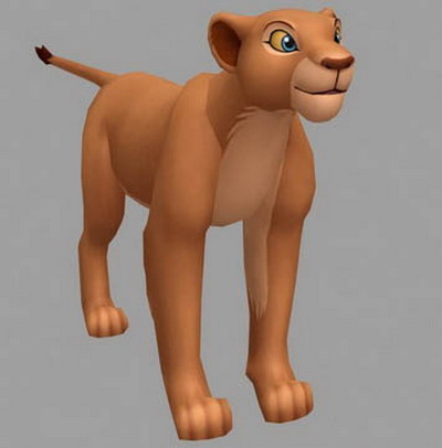 Movie Character 3d Model: Nala in The Lion King