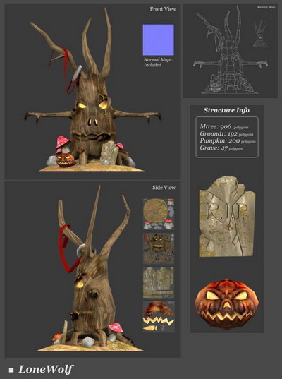 3Ds Max Model Tree Monster