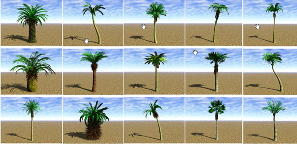Garden Landscape 3DsMax Models Trees