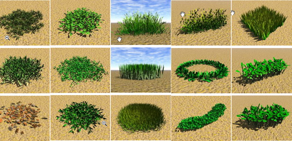 Garden Landscape 3DsMax Models Grass