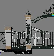 Iron gate 3D Model of cell entry