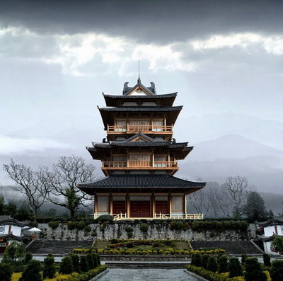 Chinese Traditional Architecture Series:  Pavilion Tower