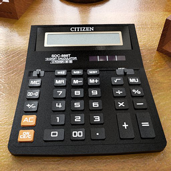 The calculator 3D model